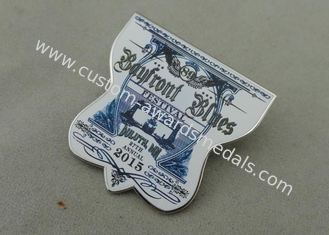 Offset Printing Enamel lapel Pin Die Stamped Imitation 1.75 inch