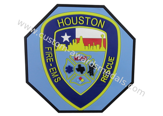 Promosyon Hediyelik eşya hediye Houston kurtarma Pvc Coaster, özelleştirilmiş Coaster