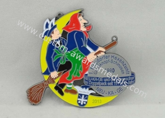 Neudorfer Hexenzunft Carnival Medal Soft Enamel , Antique Nickel Plating