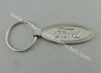 Promotional Ford Key Chain With Misty Plating , Laser Engraved Keychain